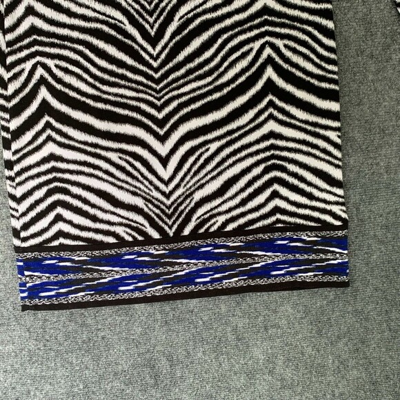 Michael MIchael Kors Sheath Dress Women Small Zebra Stretchy Slinky Hem Border - Picture 6 of 10